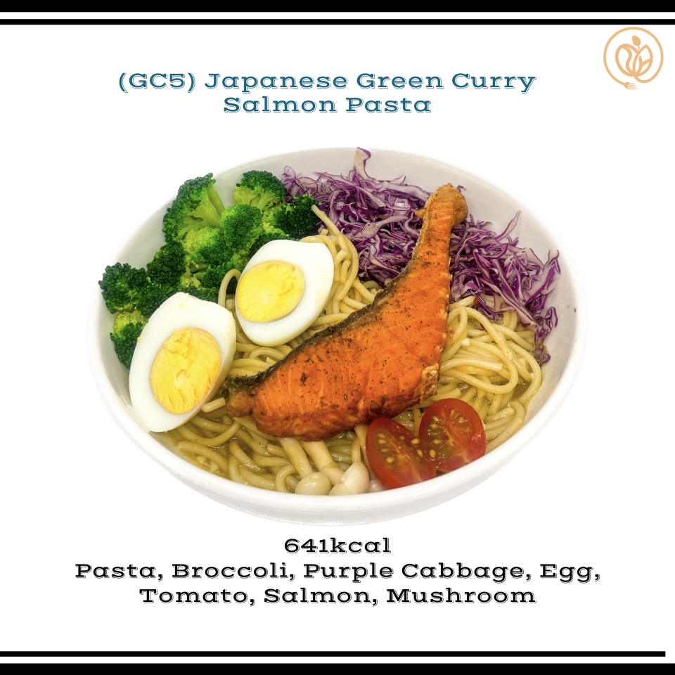 Eathami 食坊 GC5 Green Curry Salmon Pasta 青咖喱三文鱼意大利面